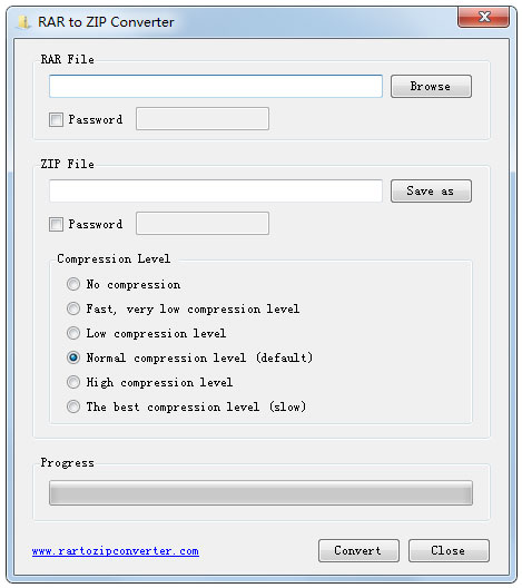 RAR to ZIP Converter