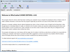 WhoCrashed英文安装版(电脑故障诊断软件) V6.65