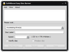 Soft4Boost Easy Disc Burner英文安装版(光盘刻录软件) V6.6.1.377