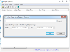SkypeLogView绿色英文版(Skype聊天记录查看) V1.55