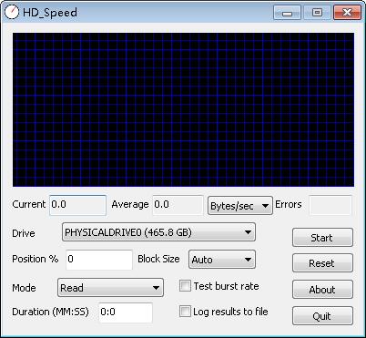 HD Speed(磁盘读取速度测试)