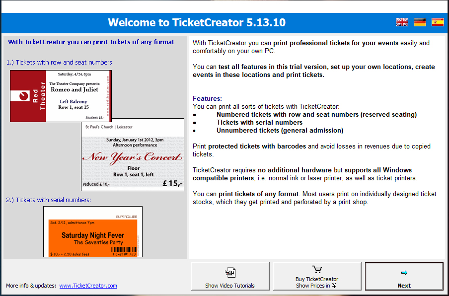 TicketCreator中文破解版 V5.13.1