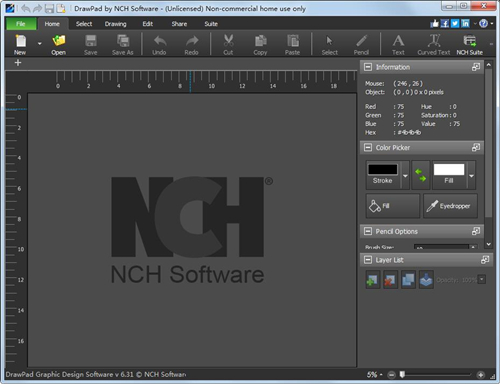 NCH DrawPad Pro破解版(图像编辑) V8.43