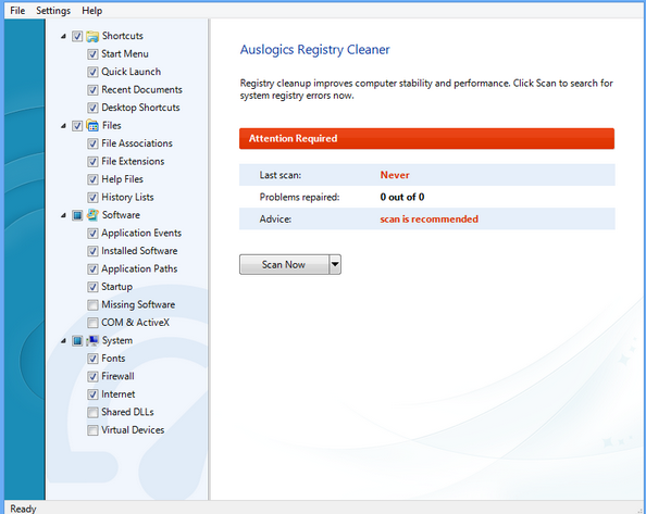 Auslogics Registry Cleaner破解版(注册表清理软件) V9.3