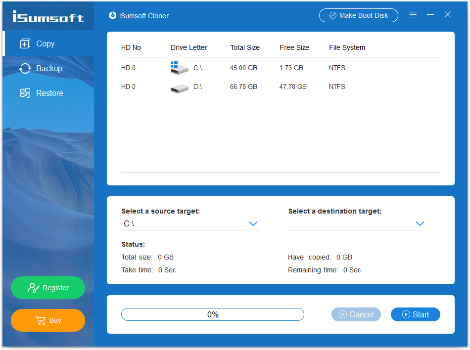 iSumsoft Cloner激活版(系统分区克隆软件) V3.1.2.1