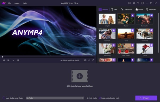 AnyMP4 Video Editor激活版(视频剪辑软件) V1.0.22