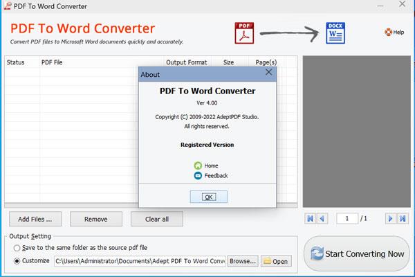 Adept PDF to Word Converter破解版 v4.0.0附安装教程