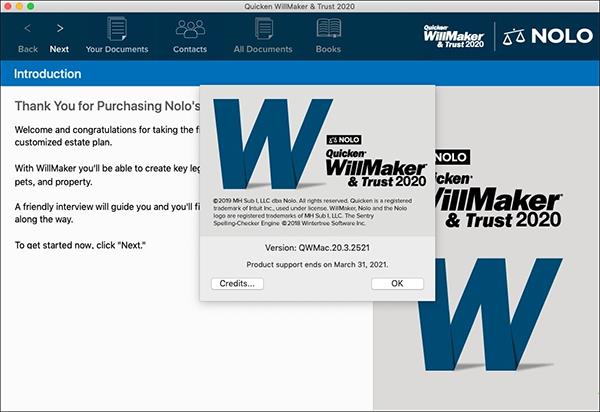 Quicken WillMaker for mac破解版 V20.3.2521