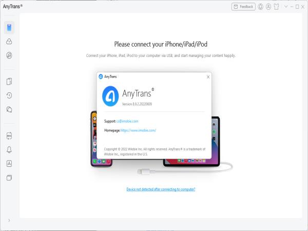 AnyTrans for iOS(iOS设备管理工具)v8.9.2.2022 直装版
