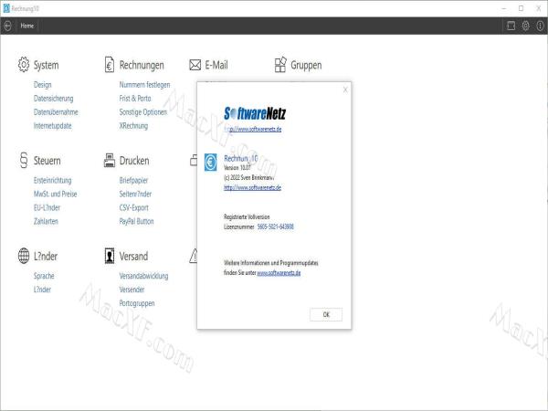 Softwarenetz Rechnung(开票软件)v10.7注册版