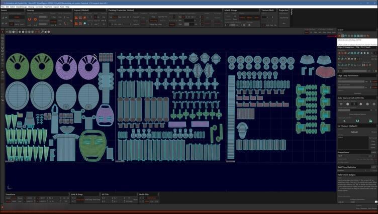 RizomUV 2022破解版(三维模型展UV软件) V2022.0.11