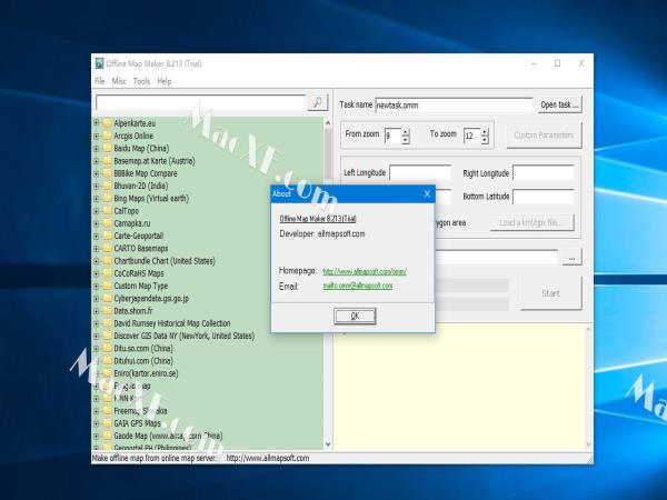 Offline Map Makerr v8.2 中文破解版