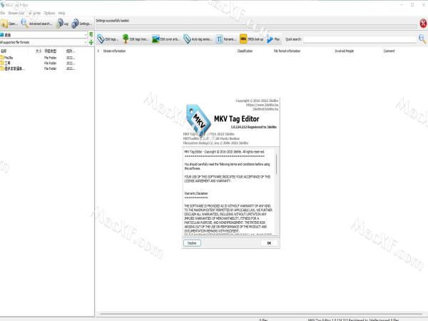 MKV Tag Editor(音频标签编辑器)v1.0.124 中文破解版