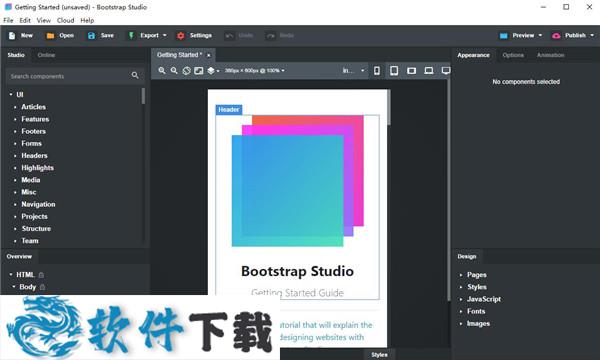 Bootstrap Studio 5破解版