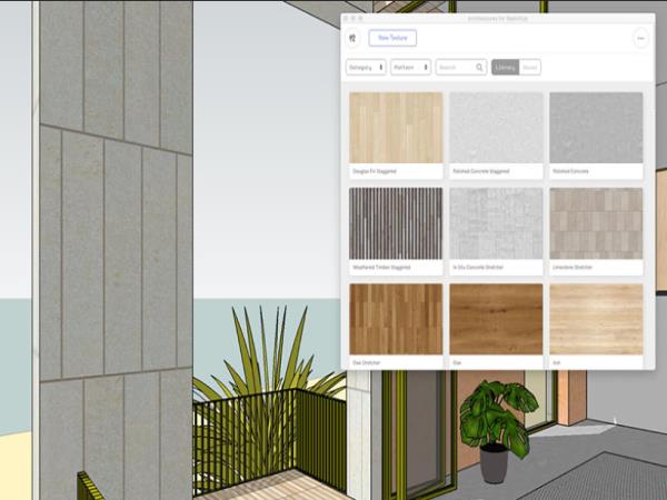 Architextures v1.1.577 高清无缝纹理草图大师插件(支持SketchUp2017-2022)官方免费版